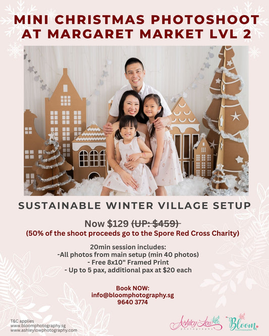 Sustainable Mini Christmas Family Photoshoot at MM